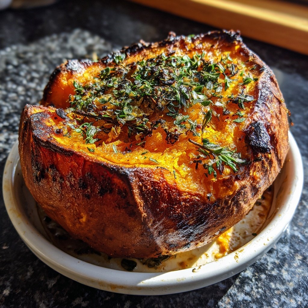 Kürbis-Ofenbraten mit Kräutern