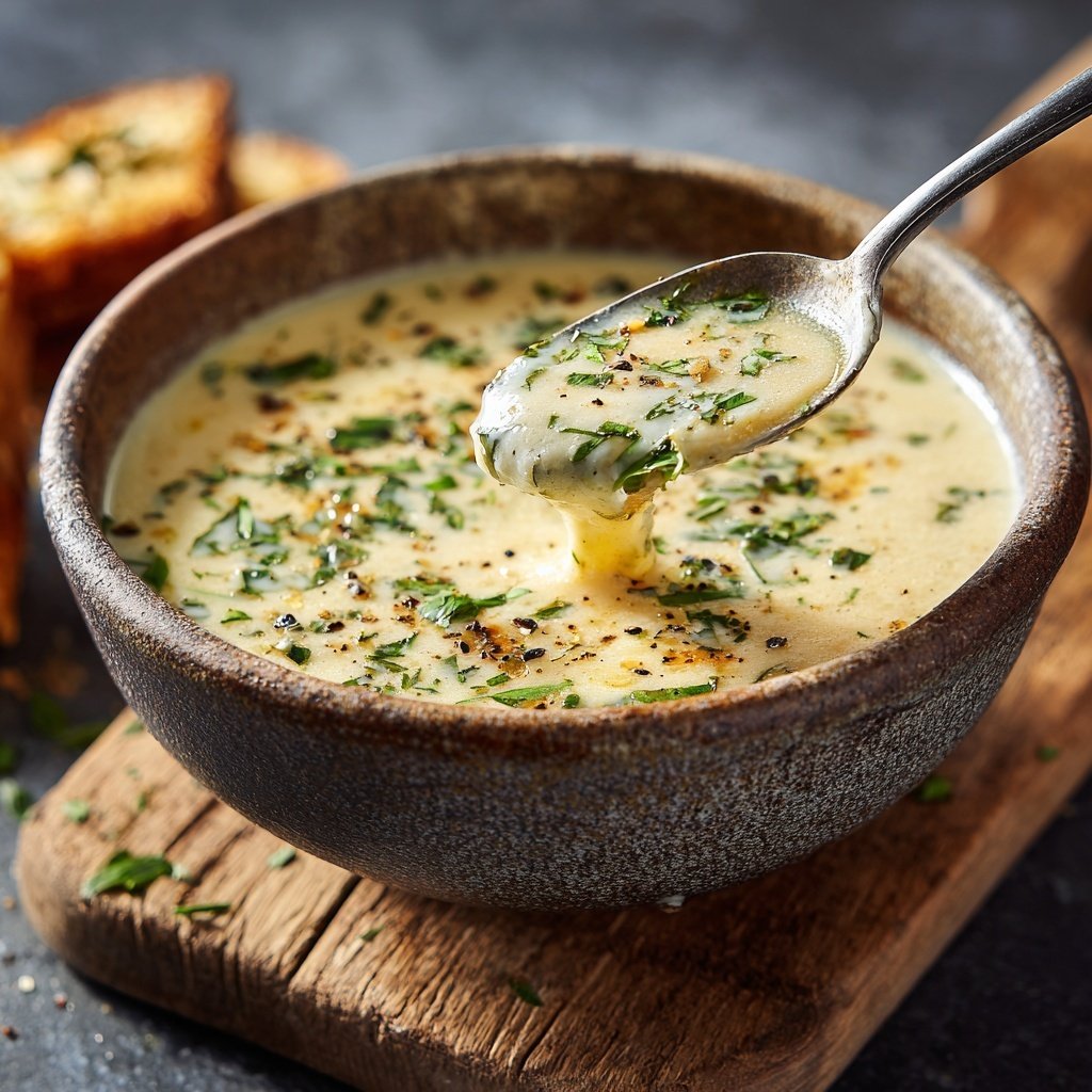 Blumenkohlsuppe mit Muskat und Sahne