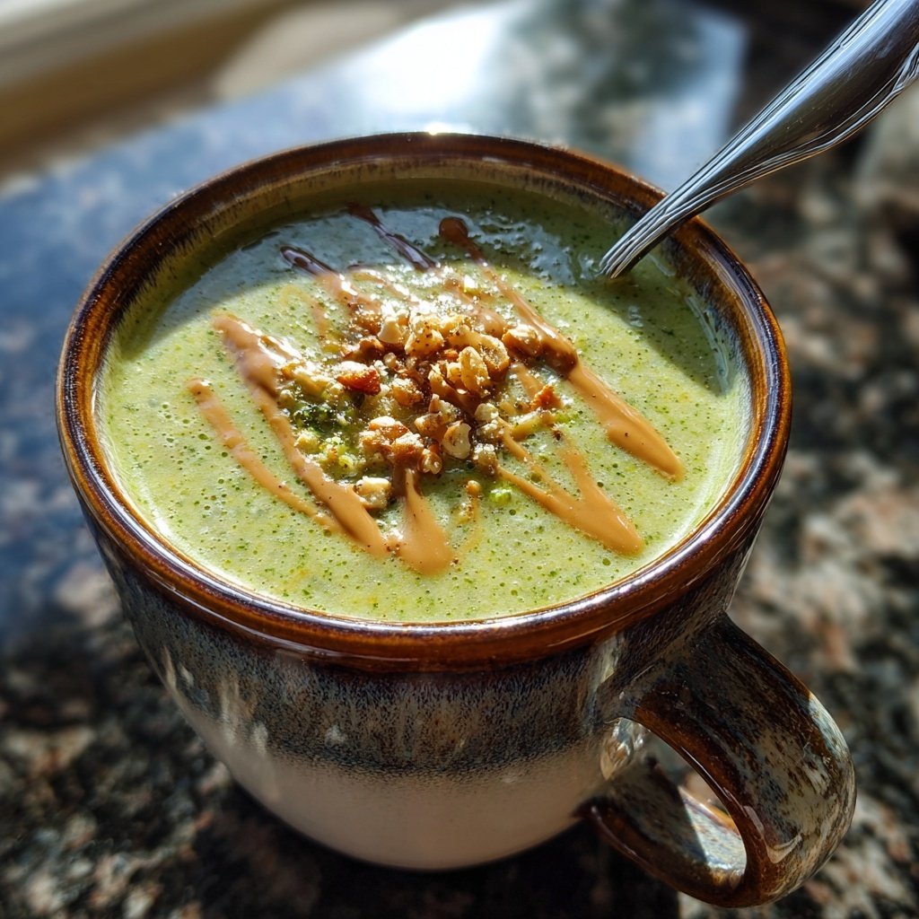 Brokkoli Suppe Mit Mandelmus