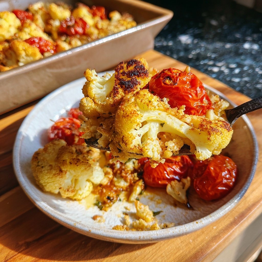Blumenkohl mit Ofentomaten
