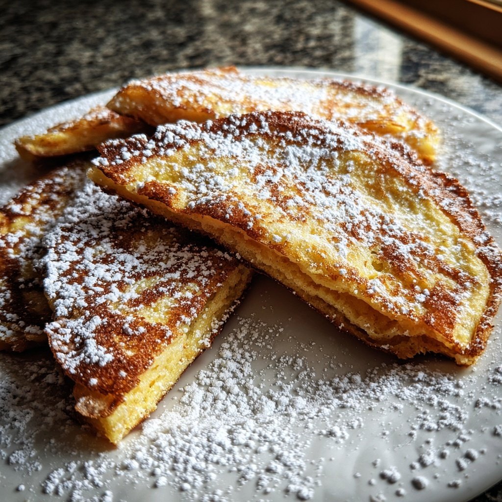 Pfannkuchen dünn ausgebacken