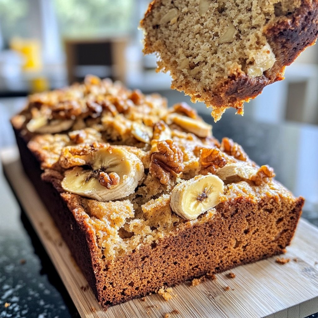 Bananenbrot aus reifen Bananen