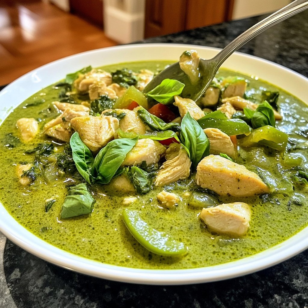 Thailändisches Grünes Curry mit Huhn