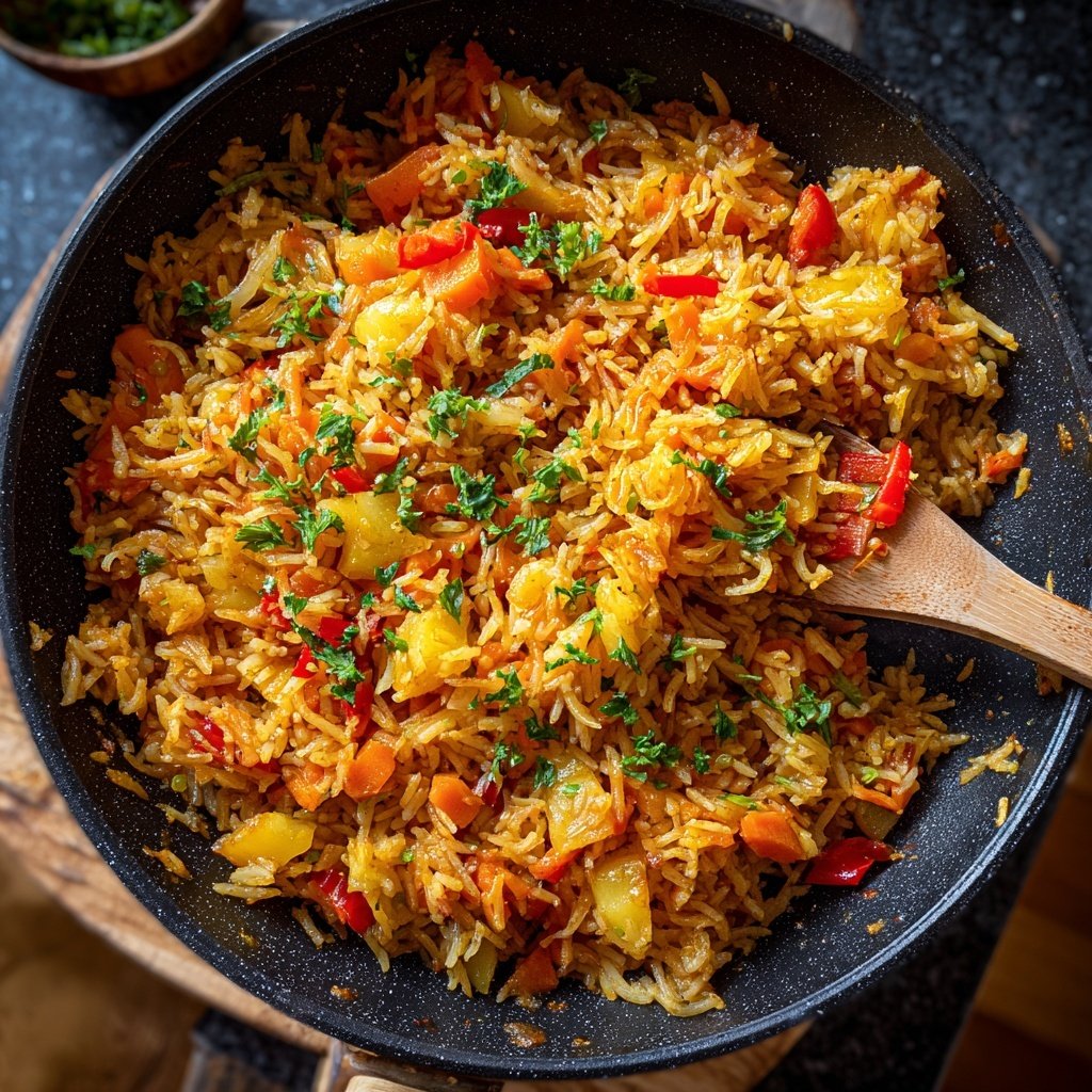 Karotten Reis Pfanne