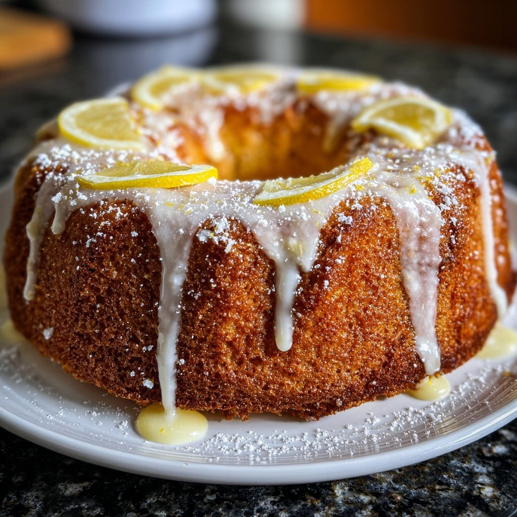 Zitronenkuchen mit Vanillezucker