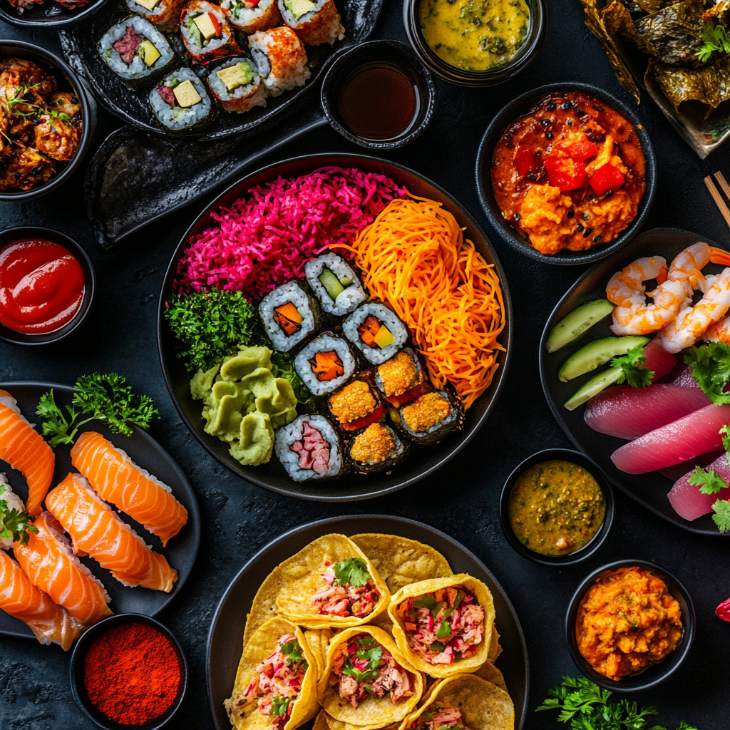 Hausgemachte internationale Küche-Inspiration