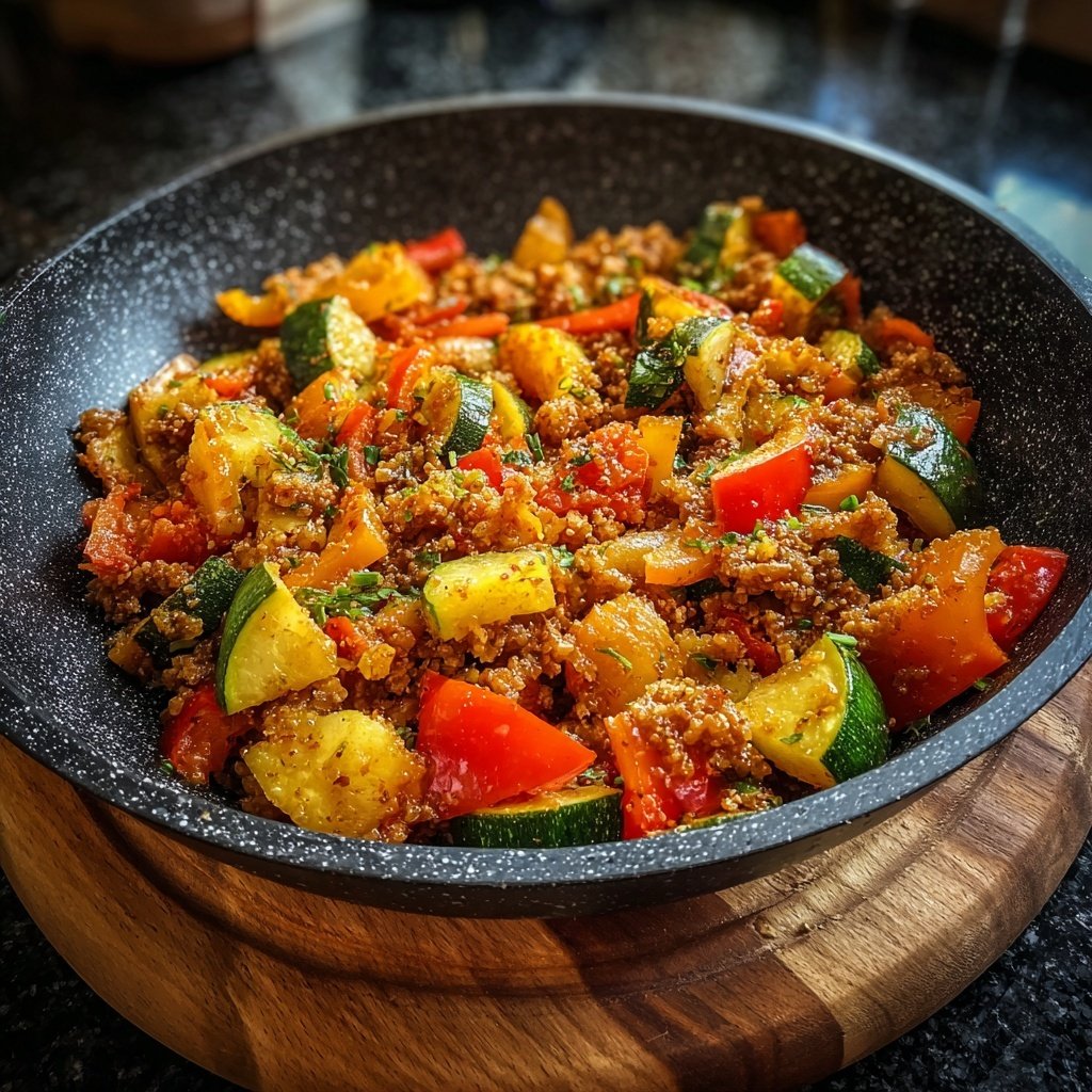 Kalorienarme Reispfanne Mit Gemüse