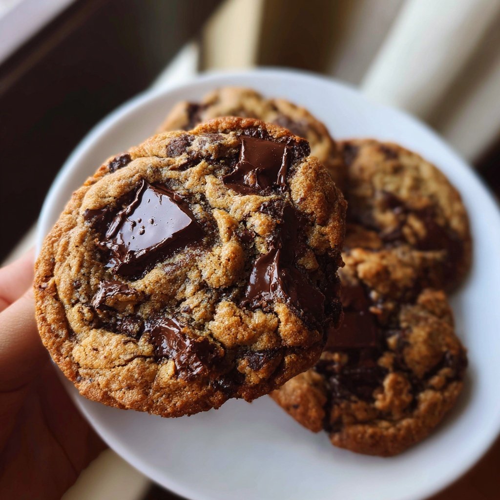 Cookies mit dunkler Schokolade